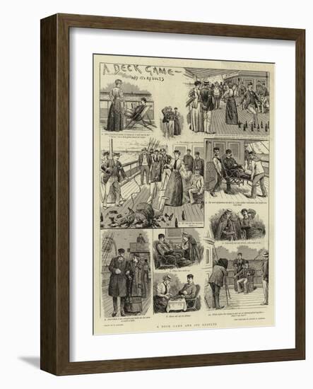 A Deck Game and its Results-William Ralston-Framed Giclee Print