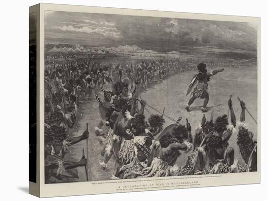 A Declaration of War in Matabeleland-William Small-Stretched Canvas