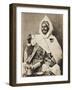 A Decorated Moroccan Tribal Chief Enjoying a Cup of Coffee-null-Framed Photographic Print