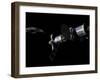 A Deep Space Mission Vehicle Approaching an Asteroid-Stocktrek Images-Framed Premium Photographic Print