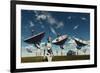 A Deep Space Tracking Station on an Alien Planet Operated by Androids-null-Framed Art Print