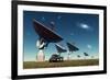 A Deep Space Tracking Station on an Alien Planet-null-Framed Art Print