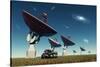 A Deep Space Tracking Station on an Alien Planet-null-Stretched Canvas