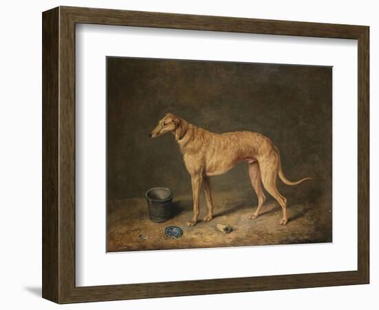 A Deerhound in a Stable Interior, 1817-Henry Thomas Alken-Framed Giclee Print