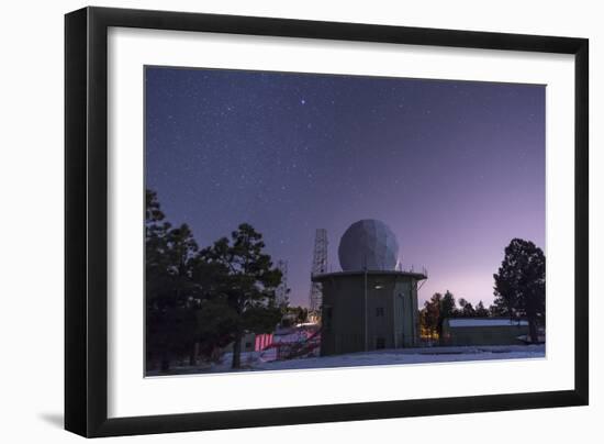 A Defunct Air Force Station Radar Tower at Mount Lemmon Observatory-null-Framed Photographic Print