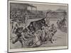 A Degrading Spectacle, the Bull-Fight at Boulogne-William Henry Pike-Mounted Giclee Print