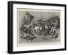 A Delay on the Road to Pekin, Chinese Soldiery Demanding the Production of Passports-Charles Edwin Fripp-Framed Giclee Print