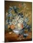 A Delft Bowl with Fruit, C.1730-Michiel van Huysum-Mounted Giclee Print