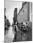 A Delivery Boy for a Tokyo Restaurant Carries a Tray of Soba Bowls-null-Mounted Photographic Print