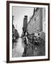 A Delivery Boy for a Tokyo Restaurant Carries a Tray of Soba Bowls-null-Framed Photographic Print