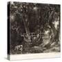 A Dell, Helmingham Park, Suffolk-John Constable-Stretched Canvas