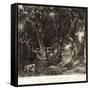 A Dell, Helmingham Park, Suffolk-John Constable-Framed Stretched Canvas