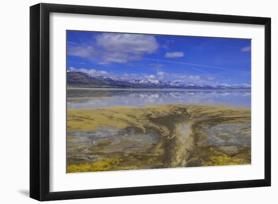 A delta on Middle Alkali Lake east of Cedarville, California.-Richard Wright-Framed Photographic Print