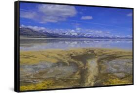 A delta on Middle Alkali Lake east of Cedarville, California.-Richard Wright-Framed Stretched Canvas