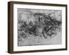 'A Deluge', c1480 (1945)-Leonardo Da Vinci-Framed Giclee Print