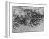 'A Deluge', c1480 (1945)-Leonardo Da Vinci-Framed Giclee Print