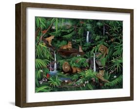 A Den of Lions-Betty Lou-Framed Giclee Print