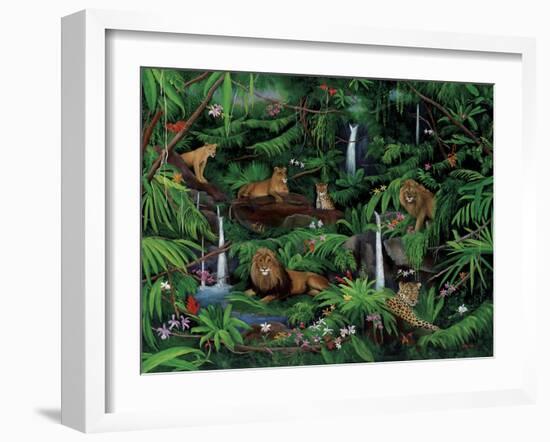 A Den of Lions-Betty Lou-Framed Giclee Print