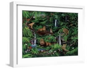 A Den of Lions-Betty Lou-Framed Giclee Print