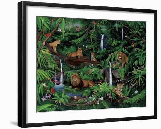 A Den of Lions-Betty Lou-Framed Giclee Print