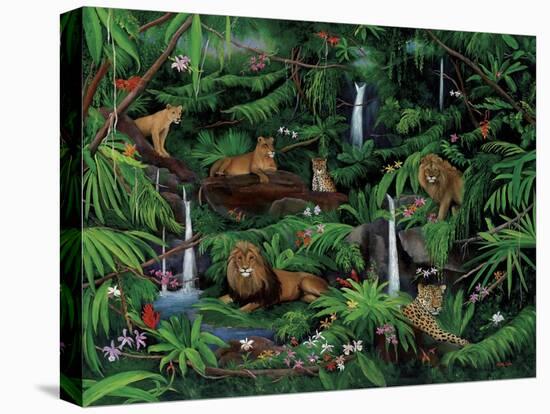 A Den of Lions-Betty Lou-Stretched Canvas