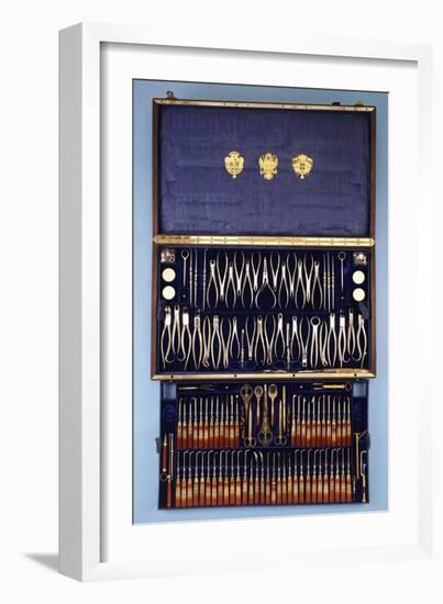 A Dental Tool Set by Bucquet, Paris, circa 1875-null-Framed Giclee Print