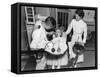 A Dentist Examining a Young Girl's Teeth in 1942-null-Framed Stretched Canvas