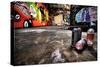 A Derelict Area Of Graffiti-sammyc-Stretched Canvas