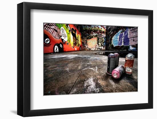 A Derelict Area Of Graffiti-sammyc-Framed Photographic Print