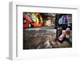 A Derelict Area Of Graffiti-sammyc-Framed Photographic Print