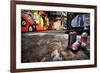 A Derelict Area Of Graffiti-sammyc-Framed Photographic Print