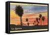 A Desert Sunset, La Quinta, California-null-Framed Stretched Canvas