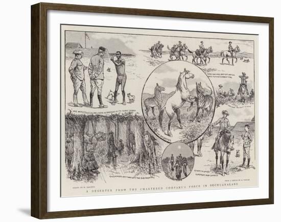 A Deserter from the Chartered Company's Force in Bechuanaland-William Ralston-Framed Giclee Print