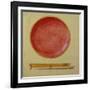 A Design for a Gold-Mounted Circular Guilloche Enamel Dish-null-Framed Giclee Print