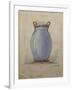 A Design for an Oviform Blue Vase-null-Framed Giclee Print