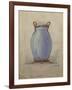 A Design for an Oviform Blue Vase-null-Framed Giclee Print