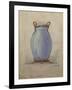 A Design for an Oviform Blue Vase-null-Framed Giclee Print