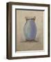 A Design for an Oviform Blue Vase-null-Framed Giclee Print