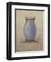 A Design for an Oviform Blue Vase-null-Framed Giclee Print