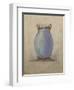 A Design for an Oviform Blue Vase-null-Framed Giclee Print