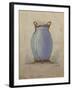 A Design for an Oviform Blue Vase-null-Framed Giclee Print