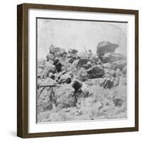 A Desperate Stand at the Modder River, South Africa, 2nd Boer War, 18 December 1899-Underwood & Underwood-Framed Giclee Print