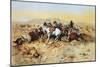 A Desperate Stand-Charles Marion Russell-Mounted Art Print