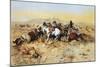 A Desperate Stand-Charles Marion Russell-Mounted Art Print