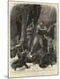 A Desperate Struggle in a Pine-Forest of Maine, North America-John Charlton-Mounted Giclee Print