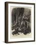 A Desperate Struggle in a Pine-Forest of Maine, North America-John Charlton-Framed Giclee Print