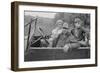 A Destitute Family with Their Old Car in Ozark Mountains During the Great Depression. Oct, 1935-null-Framed Photo