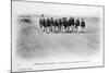 A Detachment of the French Foreign Legion in the Sahara Desert, Algeria, C1905-J Geiser-Mounted Giclee Print