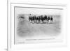 A Detachment of the French Foreign Legion in the Sahara Desert, Algeria, C1905-J Geiser-Framed Giclee Print