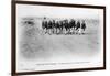 A Detachment of the French Foreign Legion in the Sahara Desert, Algeria, C1905-J Geiser-Framed Giclee Print